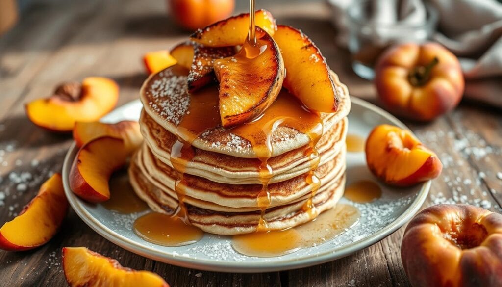 peach pancakes