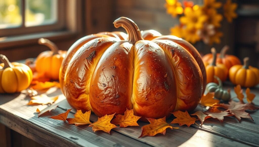 pumpkin challah bread